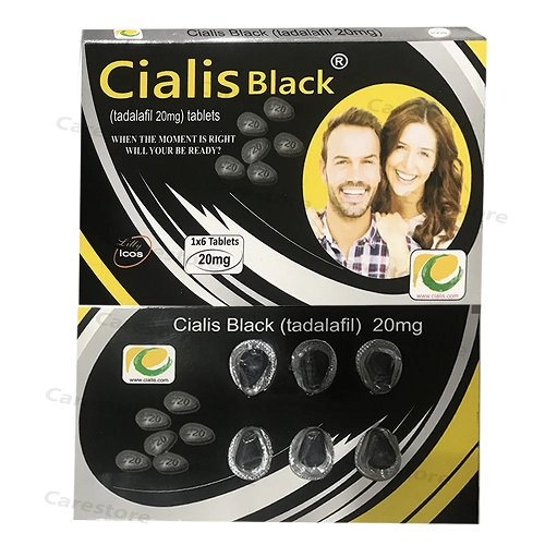 Cialis Black (Tadalafil) tablets for long-lasting ED treatment