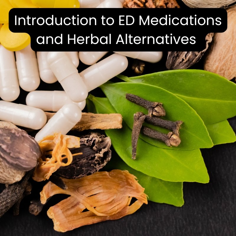 Comparison of ED medications and herbal alternatives for treating erectile dysfunction