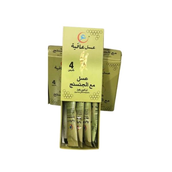 Afiya Honey Ginseng 4 sachets pack for energy and stamina