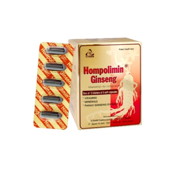 Hompolimin Ginseng Soft Capsules in Pakistan – Boosts Strength & Reduces Fatigue