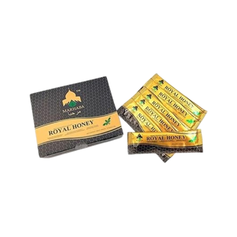 Royal Honey Energy Herbal Paste - 10 X 15g Sachets, Natural Honey Blend With Ginseng For Men