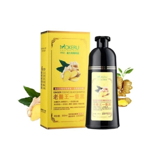 Mokeru Ginger Herbal Hair Dye Shampoo – 500ml