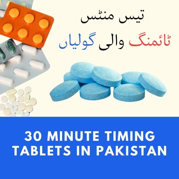 Man holding 30 minute timing tablets in Pakistan for better stamina and performance