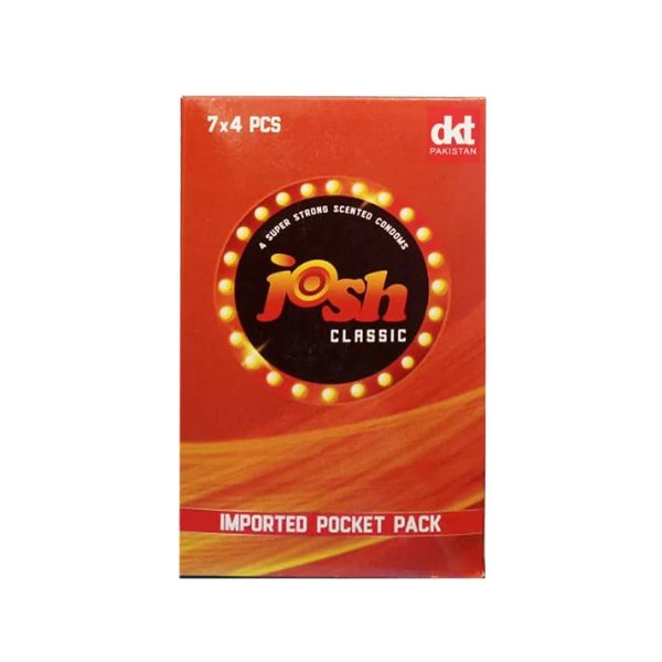 Josh Classic Condoms 4 Pieces – simple reliable condom Pakistan