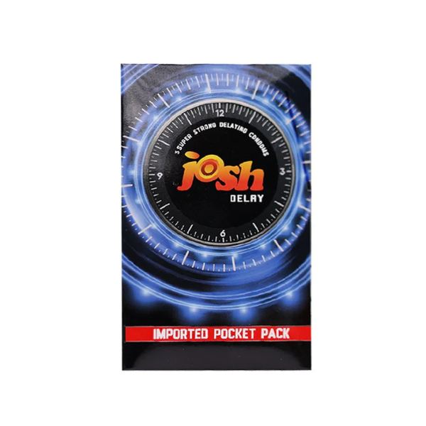 Josh Delay Condoms 3 Pieces – soft latex condom for prolonged intimacy