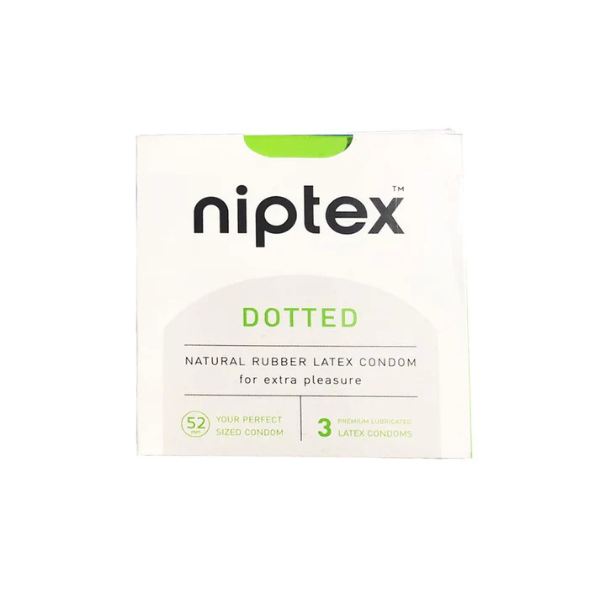 Niptex Dotted Condoms 3 Pieces – textured condom for enhanced pleasure