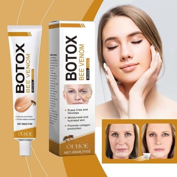 OUHOE Botox Bee Venom Wrinkle Cream in Pakistan | rxhub.pk Furzero Botox Bee Venom anti-aging cream for wrinkles in Pakistan by rxhub.pk
