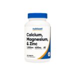 Nutricost Calcium Magnesium Zinc tablets for bone muscle and immune support