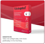 Vivioptal Active multivitamin and multimineral dietary supplement box with usage instructions.