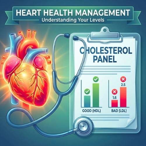 Good and bad cholesterol HDL LDL healthy levels and heart health