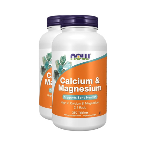 NOW Calcium & Magnesium 100 Tablets
