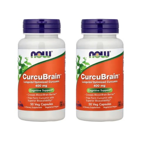 Now Curcubrain 400mg (50 Veg Capsules)