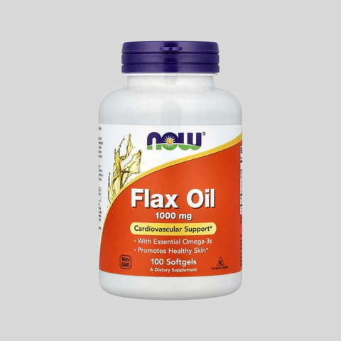 NOW Flax Oil 1000mg (100 Softgels)