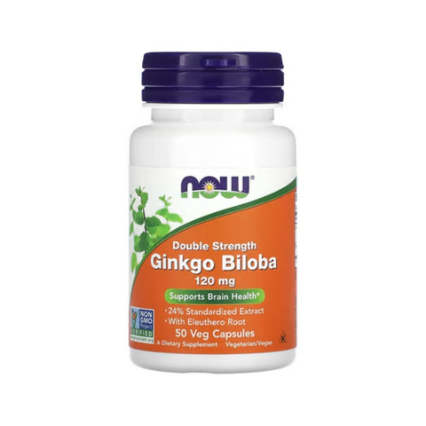 NOW Ginkgo Biloba 120mg Capsules