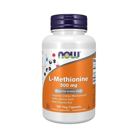 Now L-Methionine 500 Mg Veg (100 Cap)