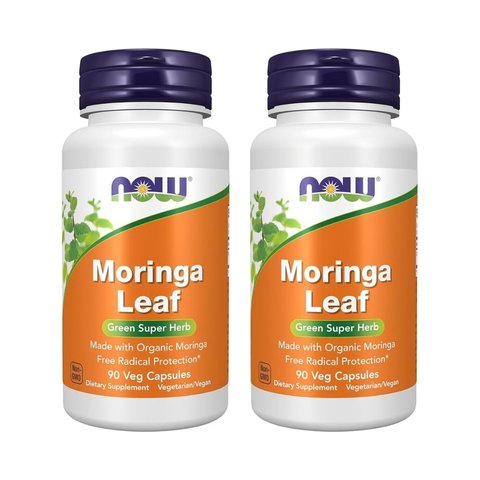 Now Moringa Leaf 400 Mg (90 Veg Capsules)