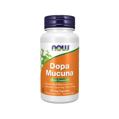 NOW Foods Dopa Mucuna 90 Veg Capsules Brain Cognitive Support