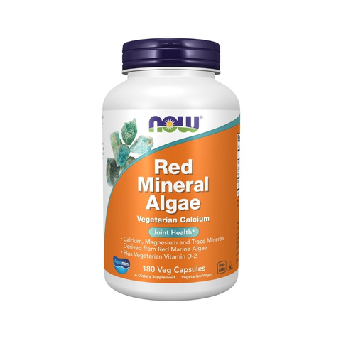 NOW Red Mineral Algae 180 Veg Capsules for Joint Health