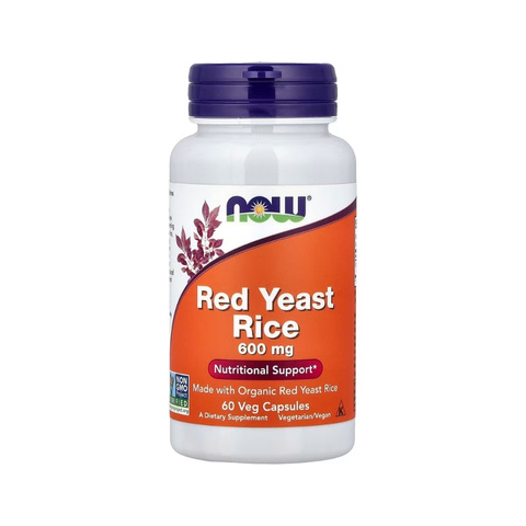 NOW Red Yeast Rice 600mg 60 Veg Capsules Pakistan