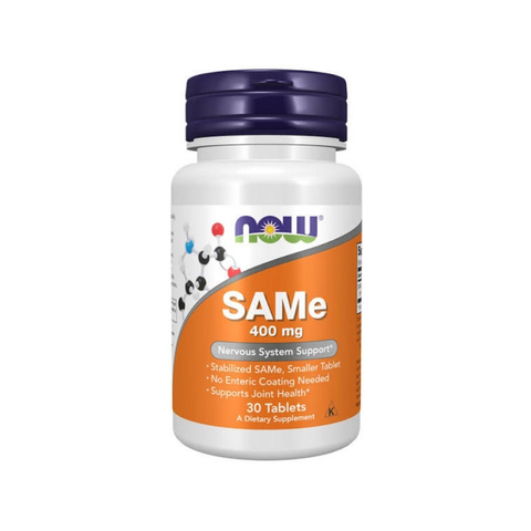 NOW SAMe 400mg 30 Tablets for Nervous System and Emotional Well-Being Support