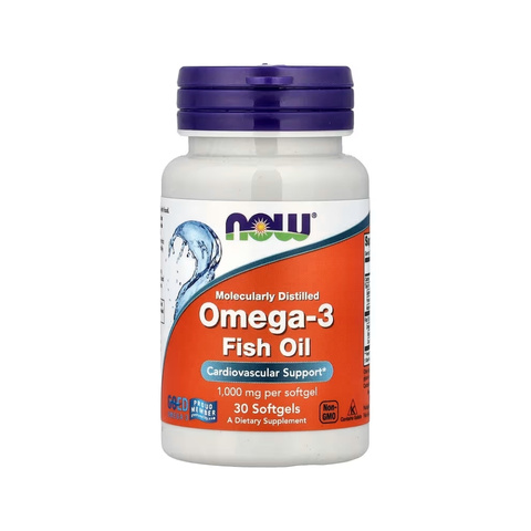NOW Omega-3 Fish Oil 1,000mg (30 Softgels)