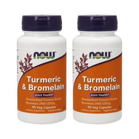 Now Turmeric & Bromelain Joint Health (90 Cap)