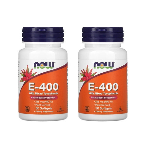Now E-400 with Mixed Tocopherols (50 Softgels)