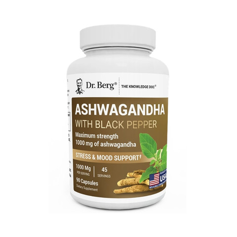 Ashwagandha with BioPerine Black Pepper Dr. Berg 90 capsules