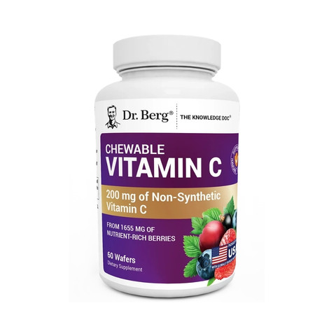 Dr. Berg Chewable Vitamin C Complex 60 berry wafers