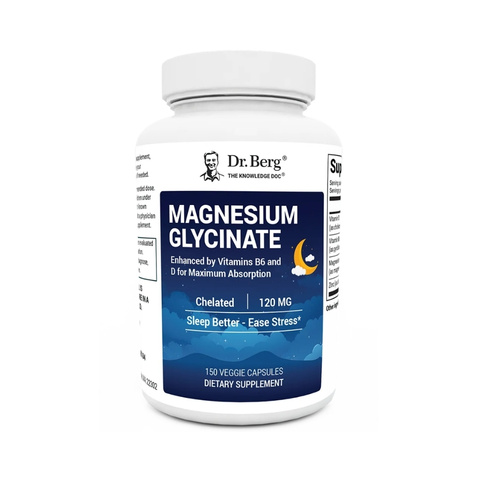Dr. Berg Magnesium Glycinate 120mg 150 Capsules