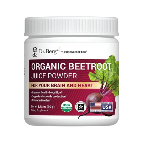 Dr. Berg Organic Beetroot Juice Powder 3.18 oz USDA Organic