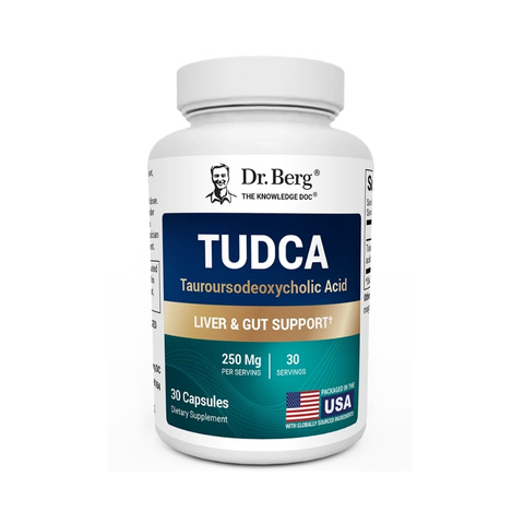 Dr. Berg TUDCA 250mg Tauroursodeoxycholic Acid 30 Vegetable Capsules