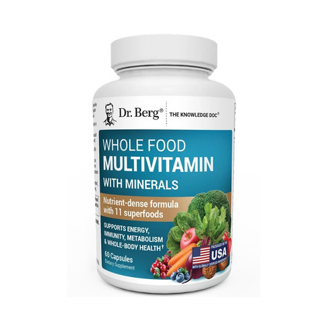 Dr. Berg Whole Food Multivitamin with Minerals 60 Capsules