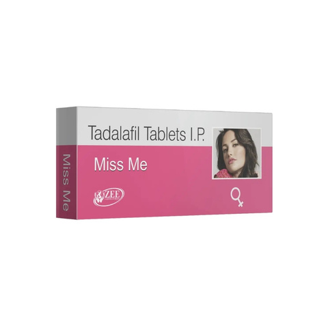 Miss Me Tablet 10mg containing tadalafil for women's sexual wellness, 1 tablet strip by Zeelab Pharmacy