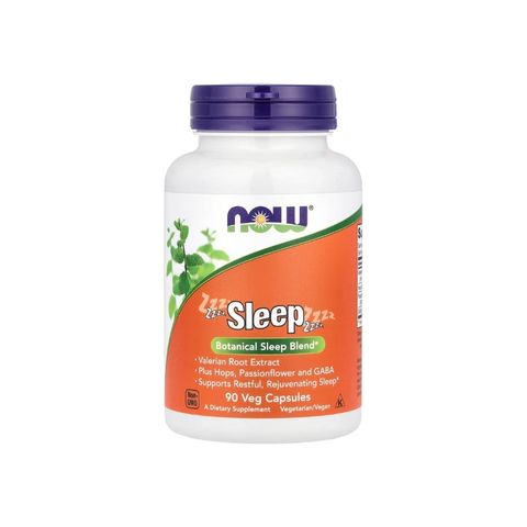 NOW Foods Sleep 90 Veg Capsules with Valerian Root 5-HTP and GABA