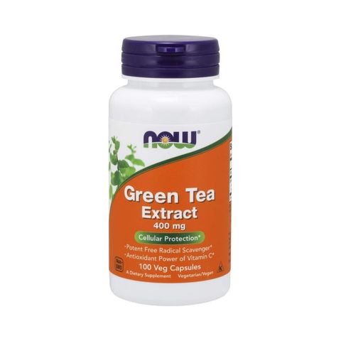 NOW Green Tea Extract 400mg (100 Veg Capsules)