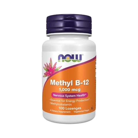 NOW Methyl B-12 1000mcg 100 Sublingual Lozenges