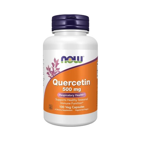 NOW Quercetin 500mg 100 Veg Capsules Respiratory Health Supplement