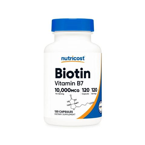 Nutricost Biotin 10mg 120 Capsules Vitamin B7