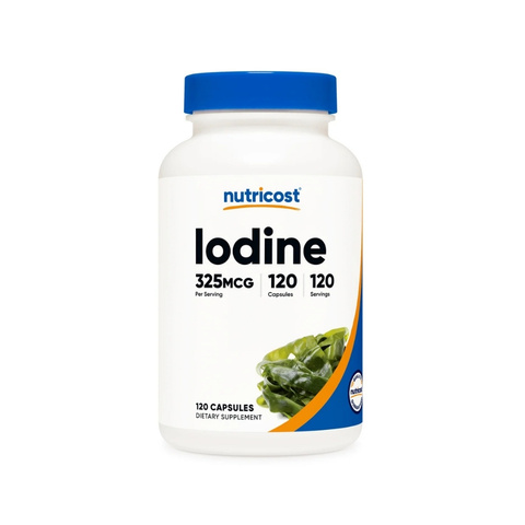 Nutricost Iodine Capsules 325mcg from Sea Kelp 120 Caps