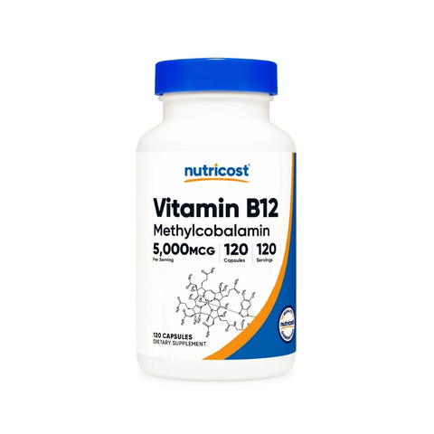 Nutricost Vitamin B12 120 Capsules 5000 MCG