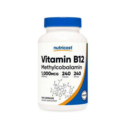 Nutricost Vitamin B12 Capsules 1000 MCG 240 Caps