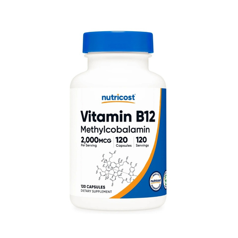 Nutricost Vitamin B12 Capsules 2000 MCG 120 Caps